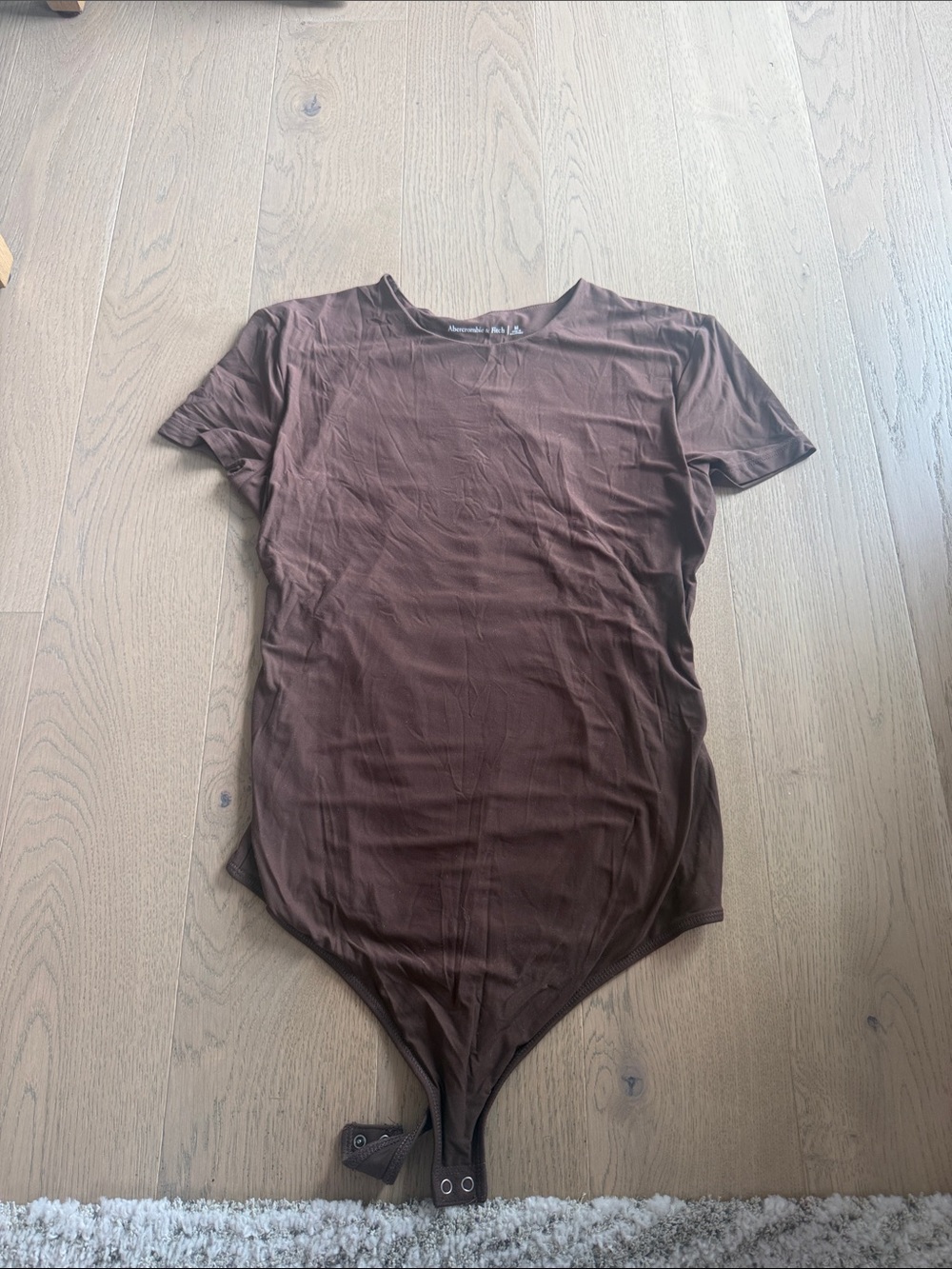 Abercrombie & Fitch Brown Crewneck Short Sleeve Top